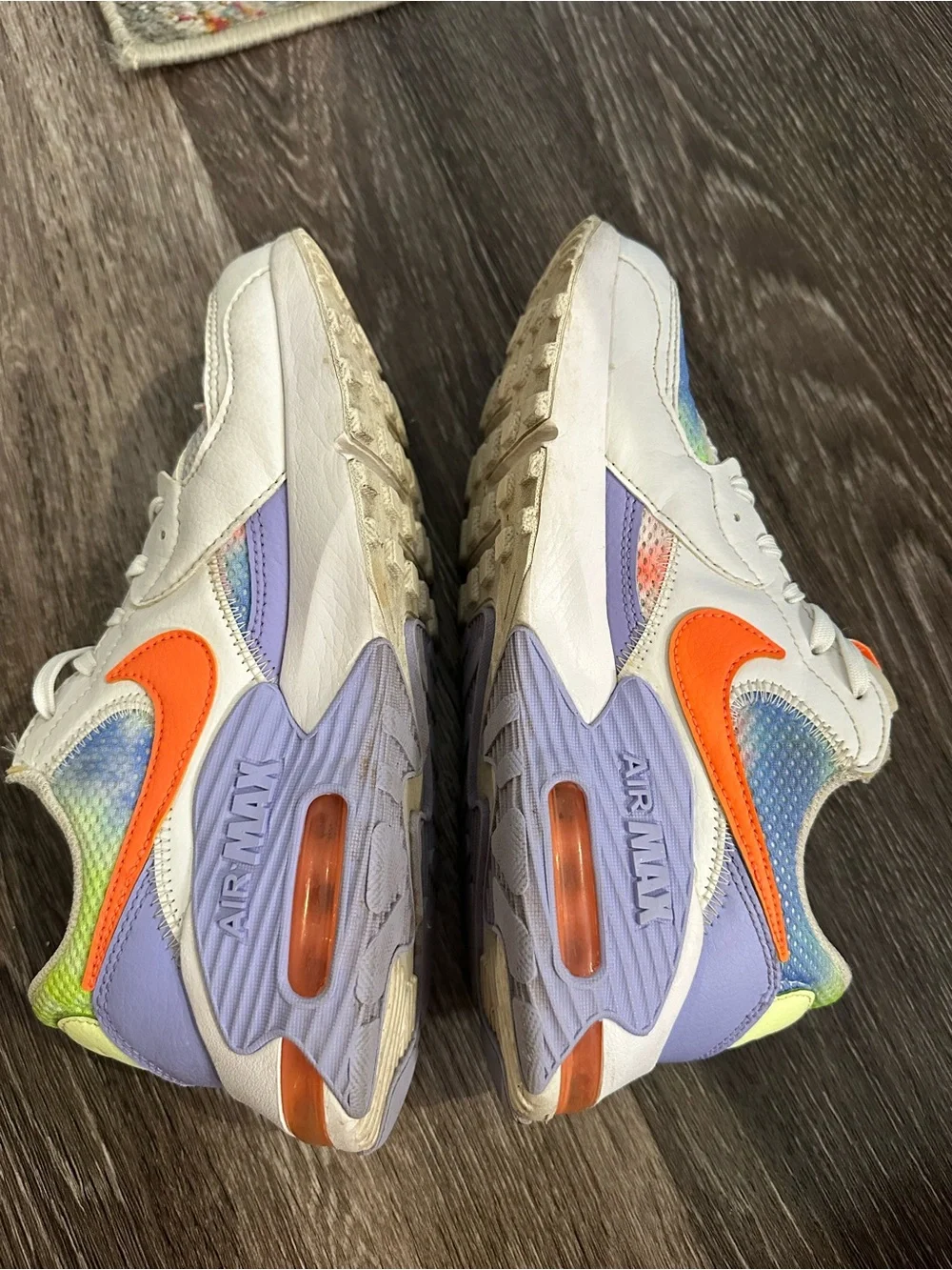 Nike Air Max Excee Purple Pulse Tie Dye Multicolor Sneakers Size 6.5